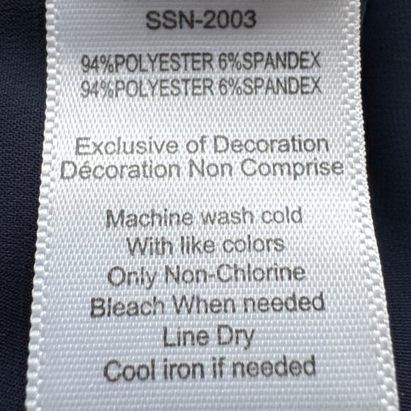 ATM Anthony Thomas Melillo Micro Twill Pants Navy Blue Pull On Cropped Size L - Picture 8 of 8